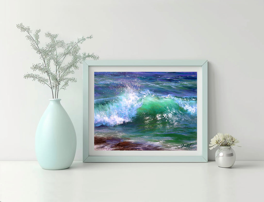 Moody Greens - Fine Art Poster  11x14″ / 27x35 cm, Unframed